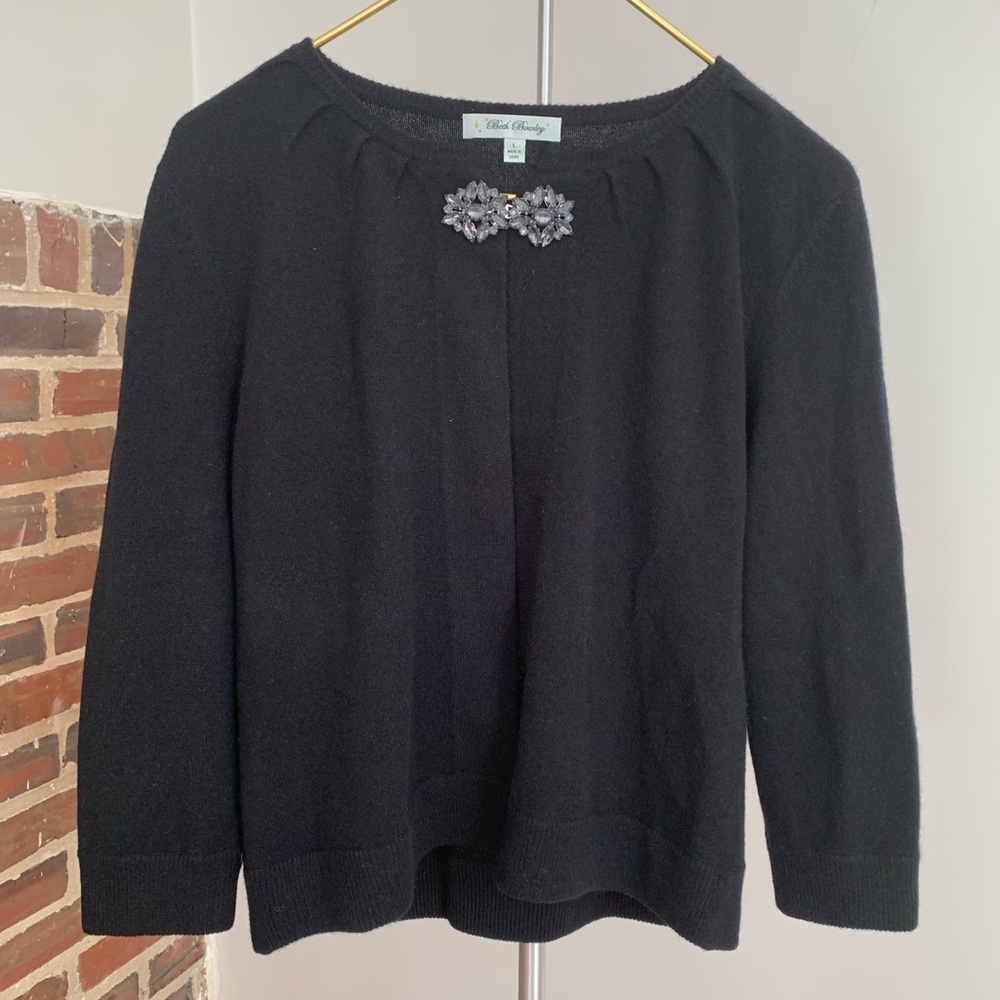 Beth Bowley 100% Cashmere Black Sweater